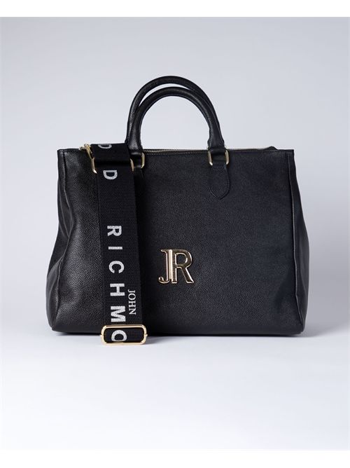 Sac cartable en cuir John Richmond JOHN RICHMOND | JR-W-1206BLACK/GOLD